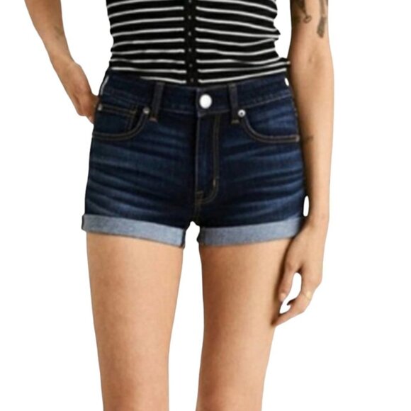 American Eagle Super Hi-Rise Shortie Jeans Shorts - Picture 5 of 5